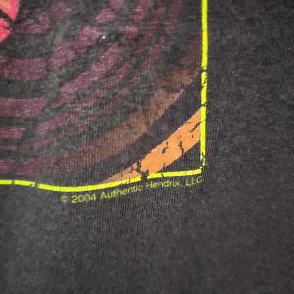 Vintage 2004 Jimi Hendrix Graphic Tee size Medium- Bold Rock, Grunge, Festival - Picture 3 of 7
